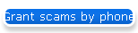 Grant scams by phone