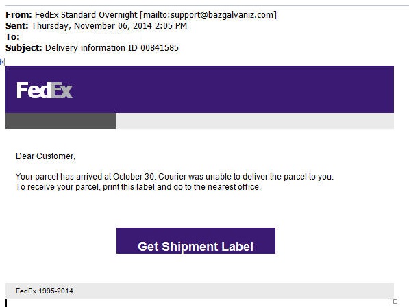 FedEx Malware email